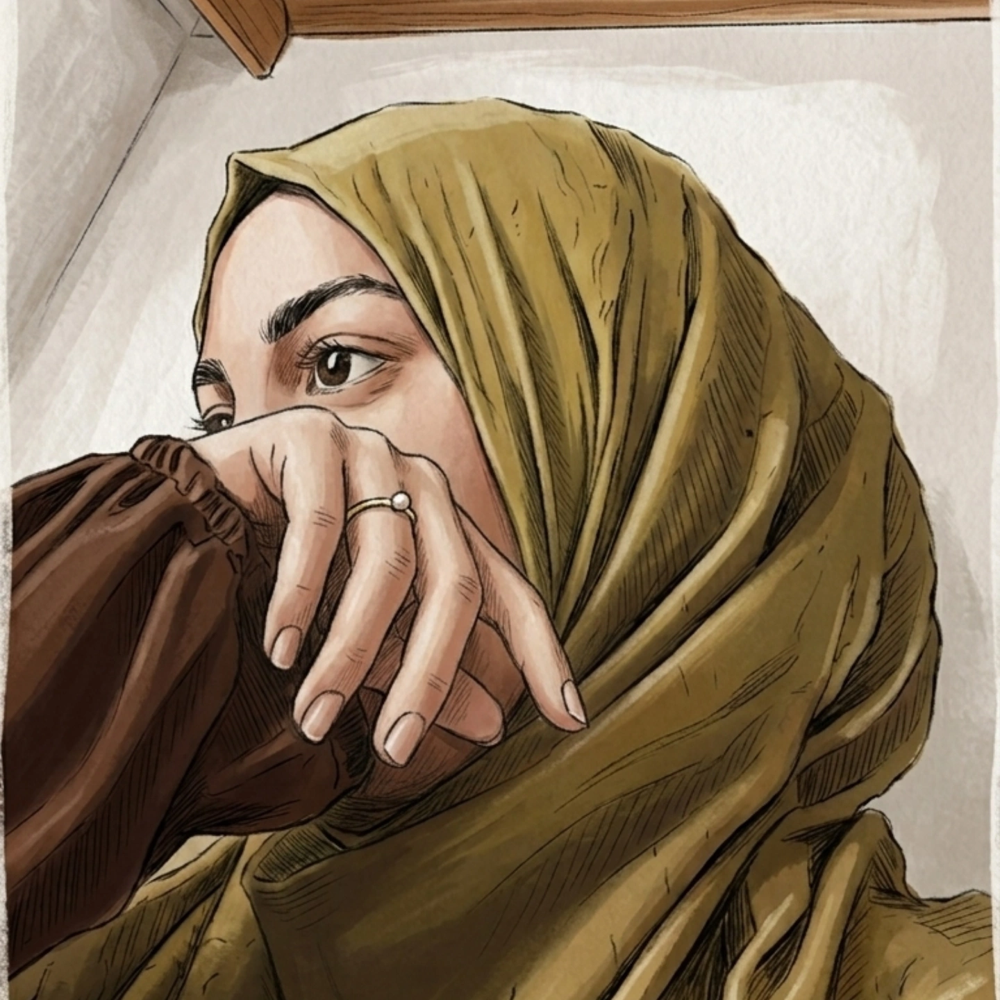 Yaralı bir kadın